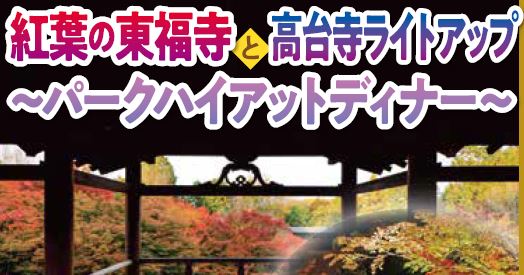 紅葉の高台寺ライトアップとパークハイアット京都でディナー