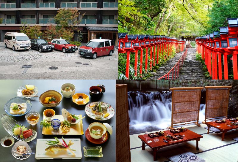 【貸切タクシープラン】ヤサカタクシーで行く貴船神社と貴船川床料理