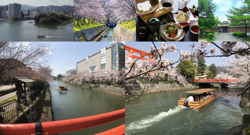 先行発売！！【限定W乗船】春色に染まる水の路をハシゴする♪ “びわ湖疏水船”と“岡崎さくら回廊十石舟めぐり”